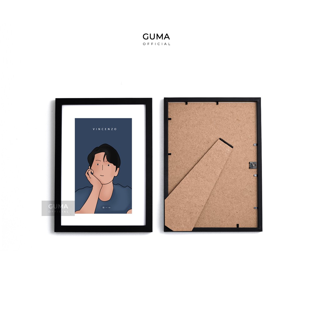 TERBARU PIGURA FRAME PREMIUM VINCENZO BINGKAI FOTO KOREA KPOP ORIGINAL GUMA OFFICIAL A4