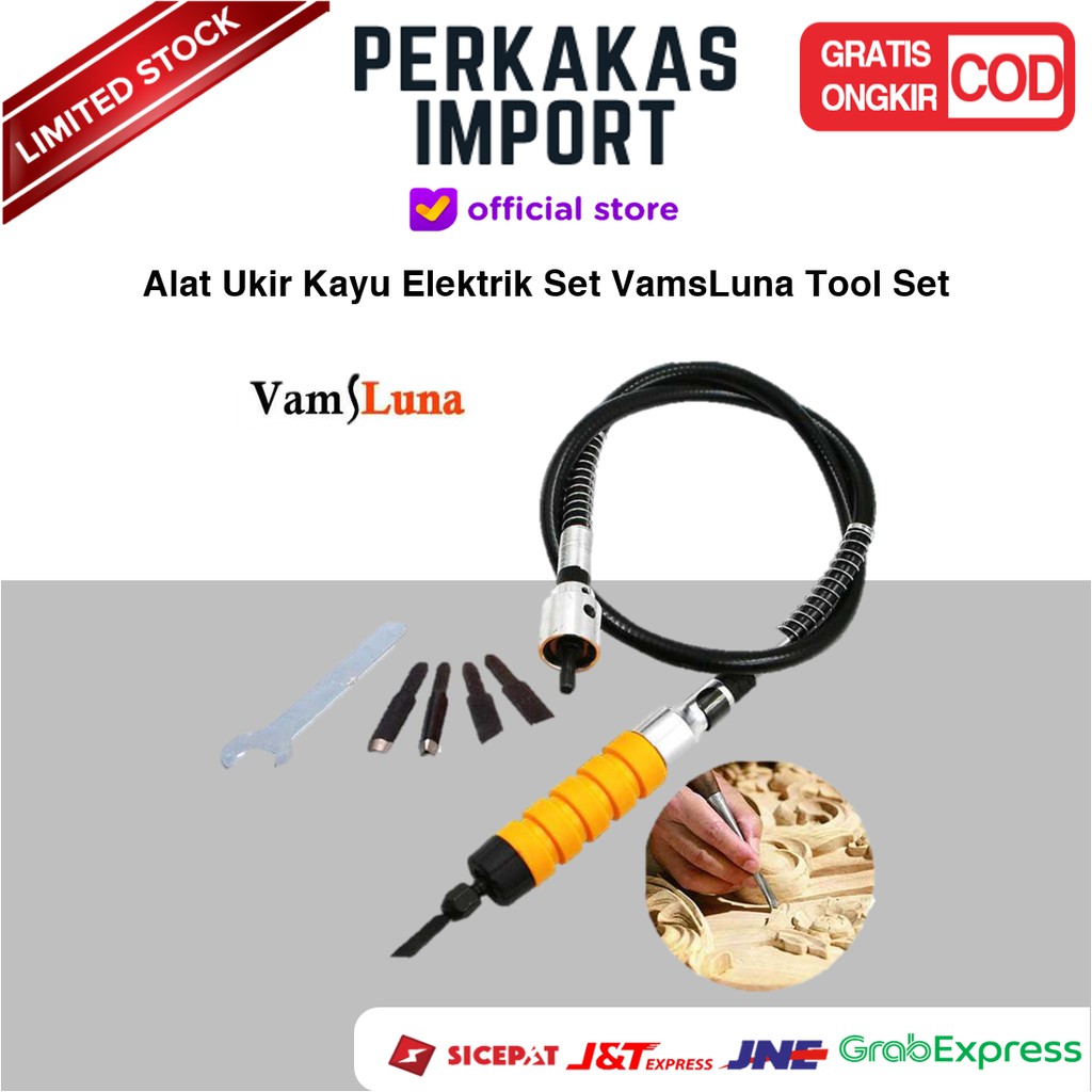 

Alat Ukir Kayu Elektrik Set VamsLuna Alat Ukir Kayu Electric Chisel Wood Carving Tool Set - RI0240