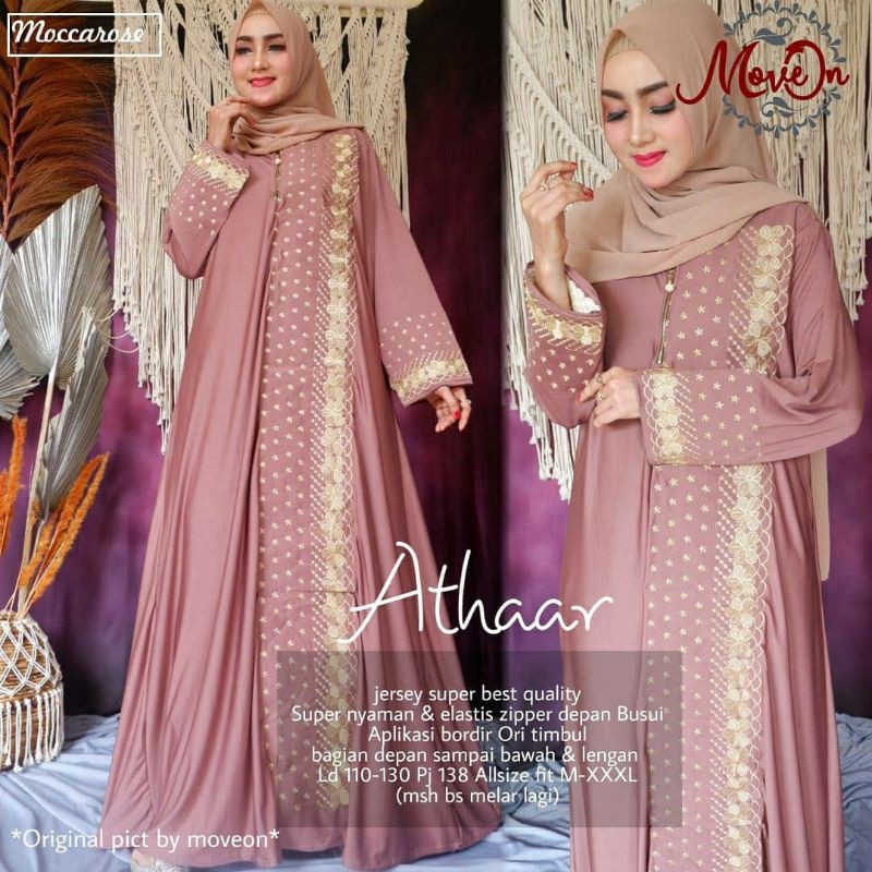 Athaar Maxy Dress Muslim Jumbo Ld 130 Gamis Arabian XXXL Busui Arab Turki Ld 130CM Bordir Grosir Dres Remaja Dreses Lebaran Terbaru Pengajian dreses jumbo ratu senja dress bordir konveksi seragaman polos murah navi hitam marun mocca rose botol