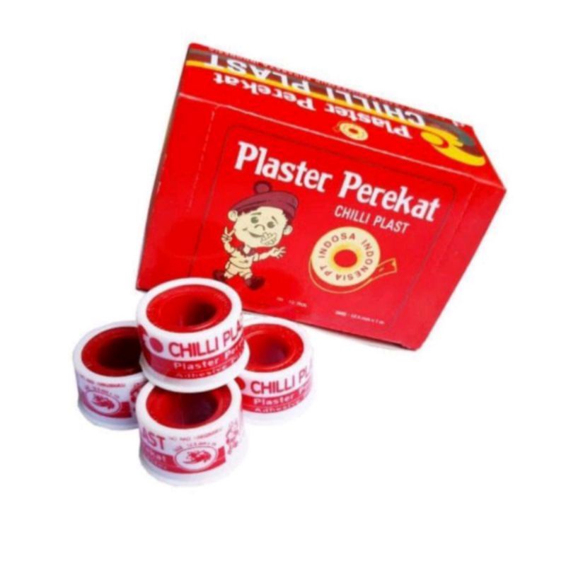 Plaster Perekat Chilli Plast size 12,5mm × 1m &amp; 4,5m termurah