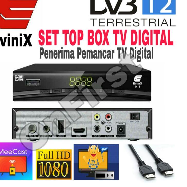 Terjangkau STB TV Digital Evinix Free Kabel HDMI Penerima Pemancar TV Digital