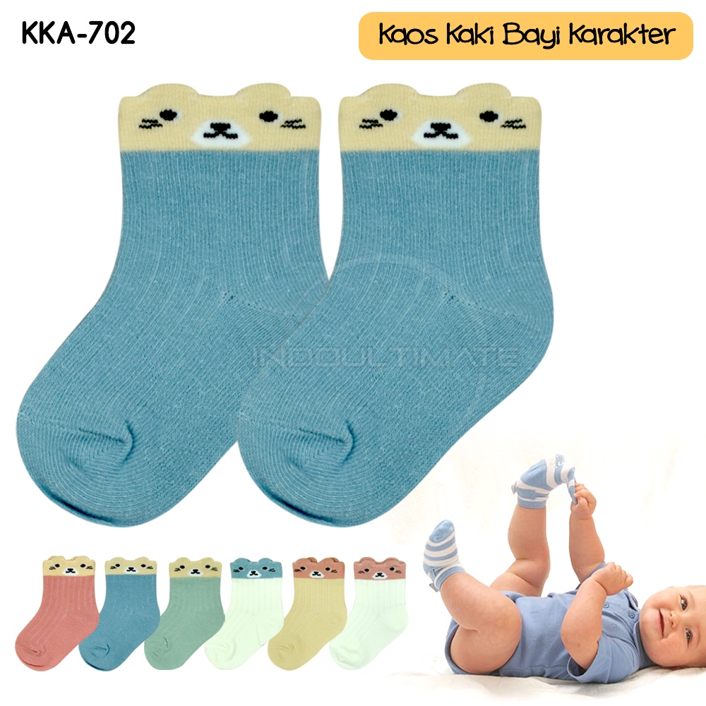 Kaos Kaki Anak Bayi Balita Laki-Laki Perempuan Kaos Kaki Anak Bayi Cewek Cowok Baby Socks KKA-702 Alas Kaki Pelindung Kaki Kid Sock Anak Foot Cover Kaus Kaki Kaos Kaki Karakter Baby Sock