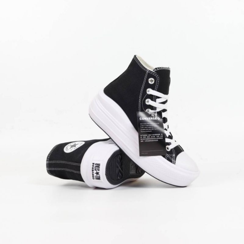 Converse Chuck Taylor All Star Move High Black White