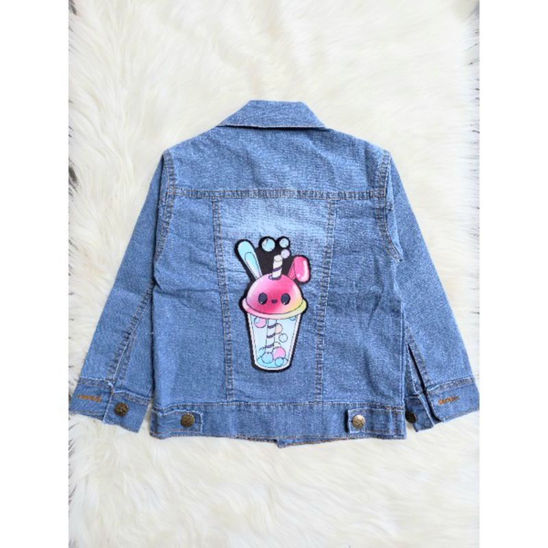 JAKET JEANS LED ( NYALA ) / JAKET JEANS ANAK