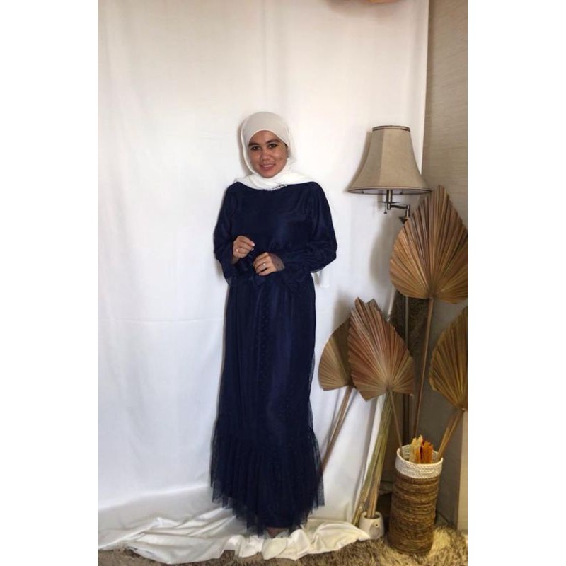 DRESS BROKAT / DRESS MEWAH / DRESS NAVY