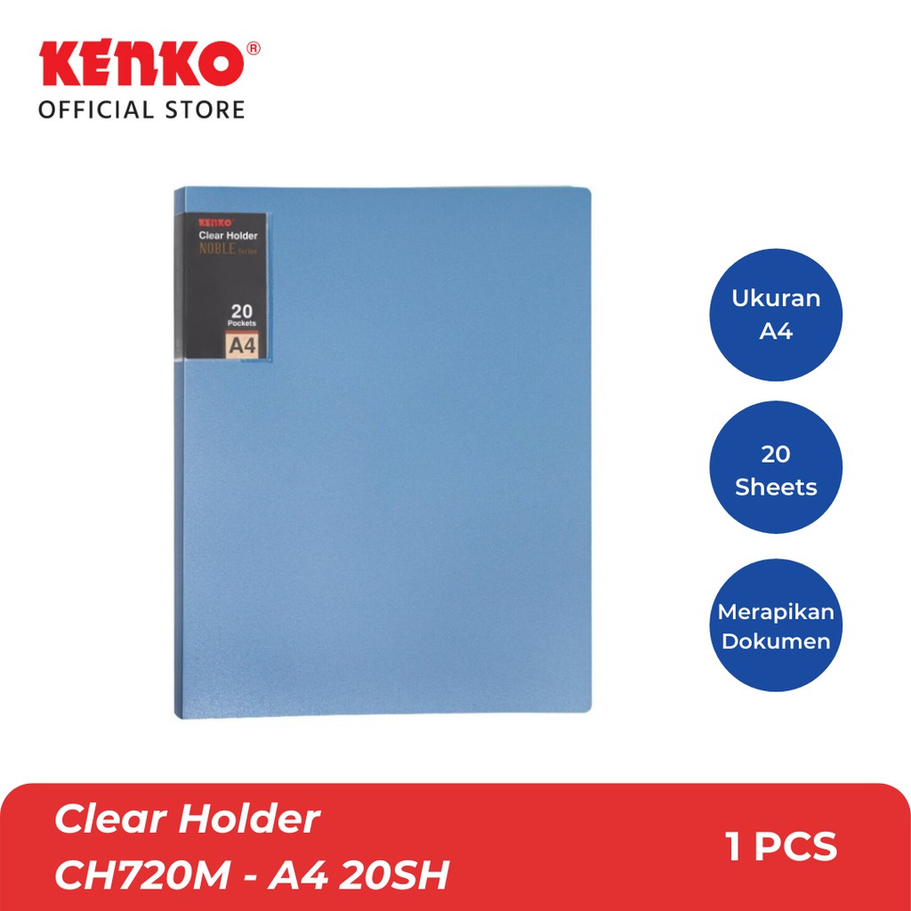 

KENKO CLEAR HOLDER / Map FIle Bening CH720M - A4 20SH Metallic Color