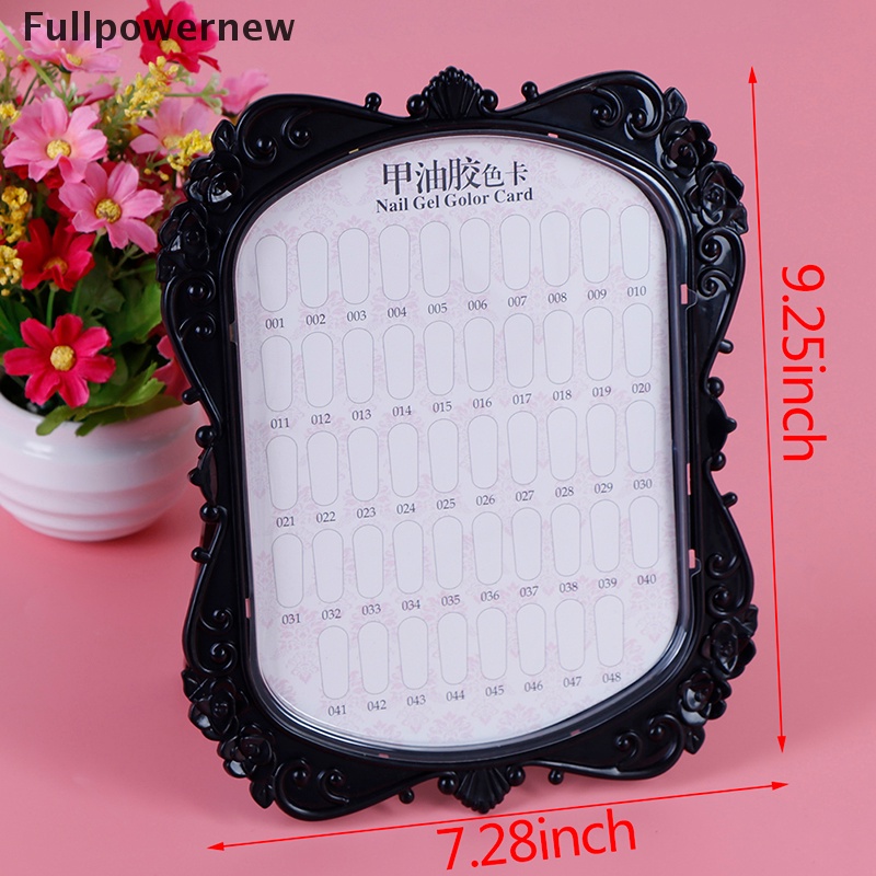 [FULL] Double-Sided 48Tips Nail Color Card Display Full Color Rack Card Boards Practice