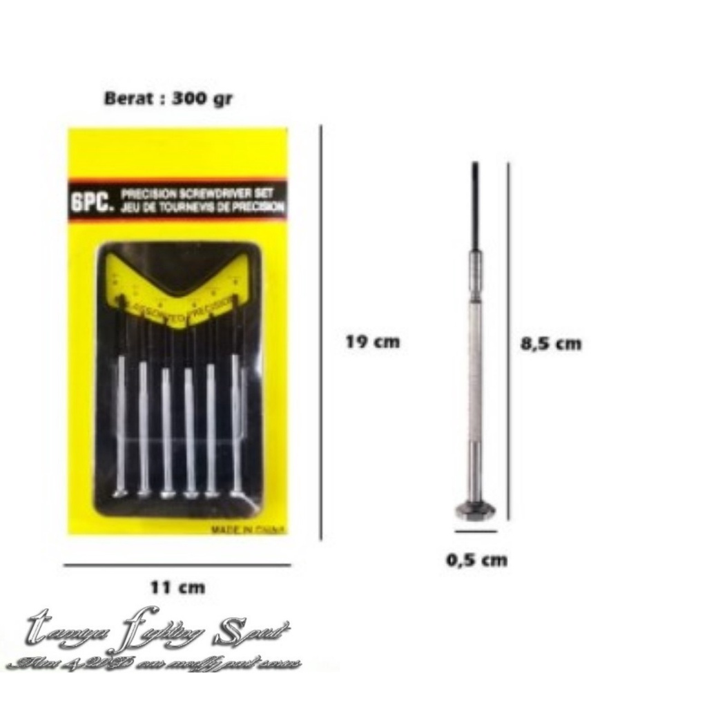 Obeng TAMIYA Set Kecil Jam Tangan/Kacamata/Obeng Kecil Sekrup - HT107