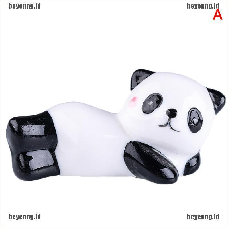 Stand Holder Sumpit Bentuk Kartun Panda Bahan Keramik Untuk Peralatan Makan