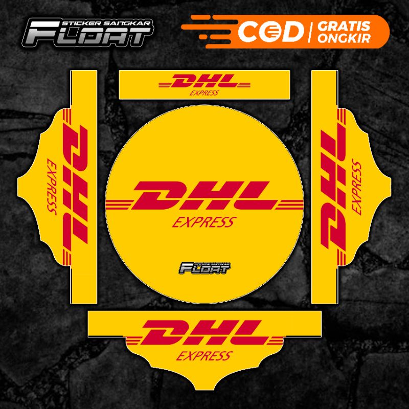STIKER DECAL SANGKAR TEBOK LOVEBIRD PVC UNIVERSAL MOTIF DHL