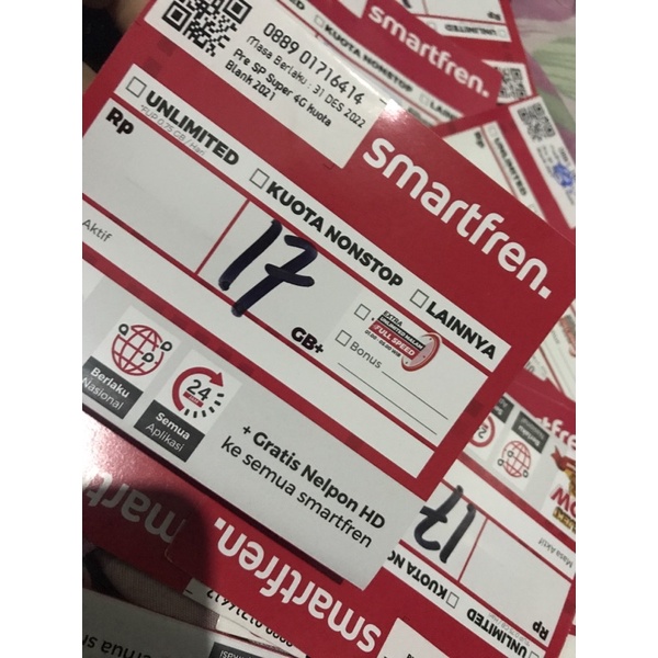 Kartu Perdana Smartfren 17 GB