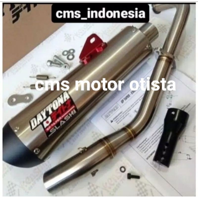Knalpot Daytona 100%Original Slash Gp Series Knalpot Daytona Nmax/Nmax155 Original Made In Japan