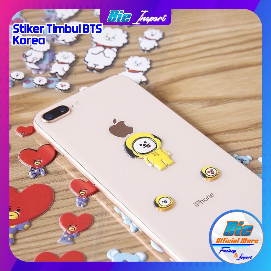 Stiker BTS Timbul Set isi 40 Pcs