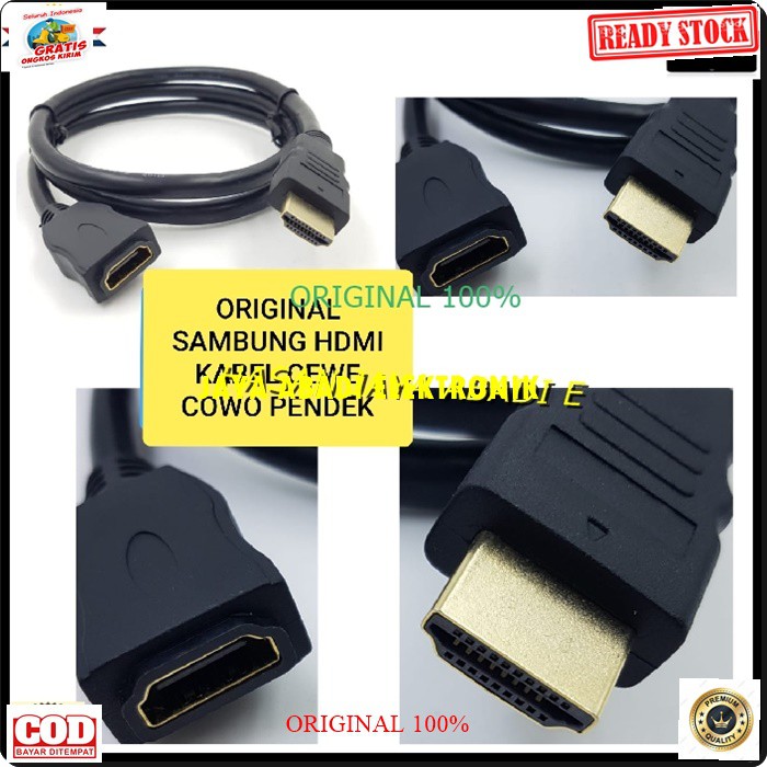 G294 EXTENSION KABEL HDMI SAMBUNGAN CABANG PENAMBH CABLE FEMALE PENYAMBUNG ORIGINAL KOMPUTER LAPTOP COMPUTER EXTENSION KONEKTOR SPLITTER AUDIO SAMBUNGAN CEWE JEK CONVERTER GAMBAR ANYCAST DONGLE DVD ORIGINAL ELEKTRONIK DVD BISA UNTUK SEGALA ELEKTRONIK