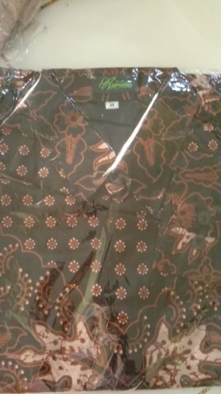 Perwira Kemeja Batik Pria Full Furing Katun Primisima Batik Solo Batik Pria Eksklusif Modern