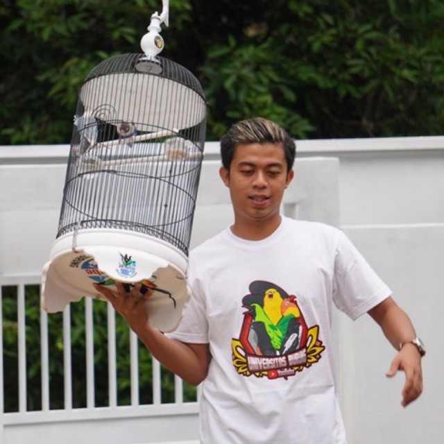 kaos burung by universitas burung original bahan tebal sablon awet