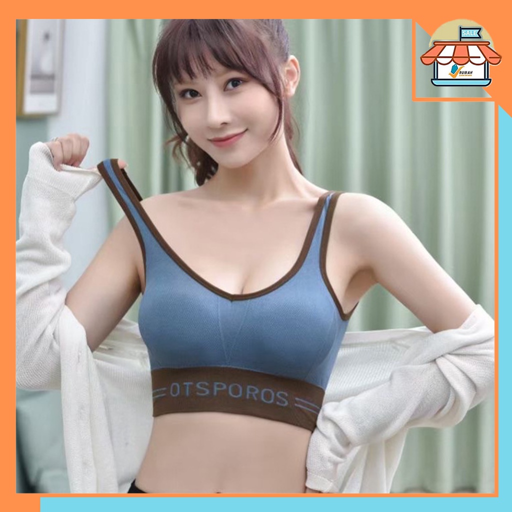 RSB BR124 Sport Bra Yoga Gym Bra otsporos Wanita Korea Fashion Push Up Tanpa Kawat Import