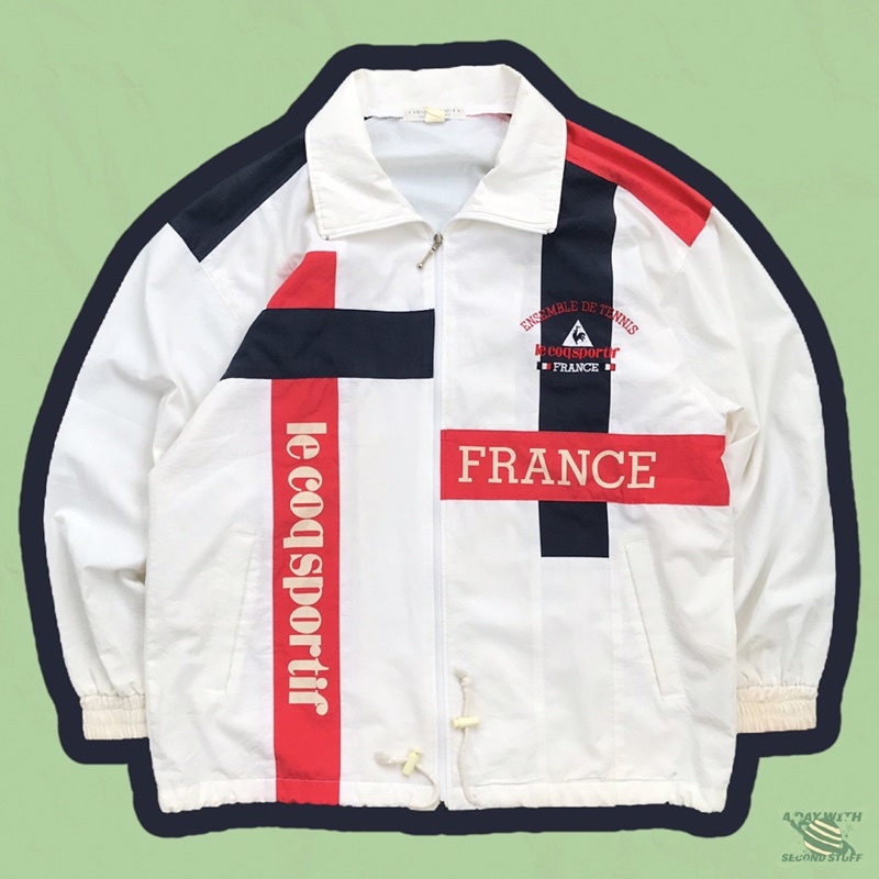 Jacket/Jaket Windbreaker Colorblock Threetone By Le Coq France