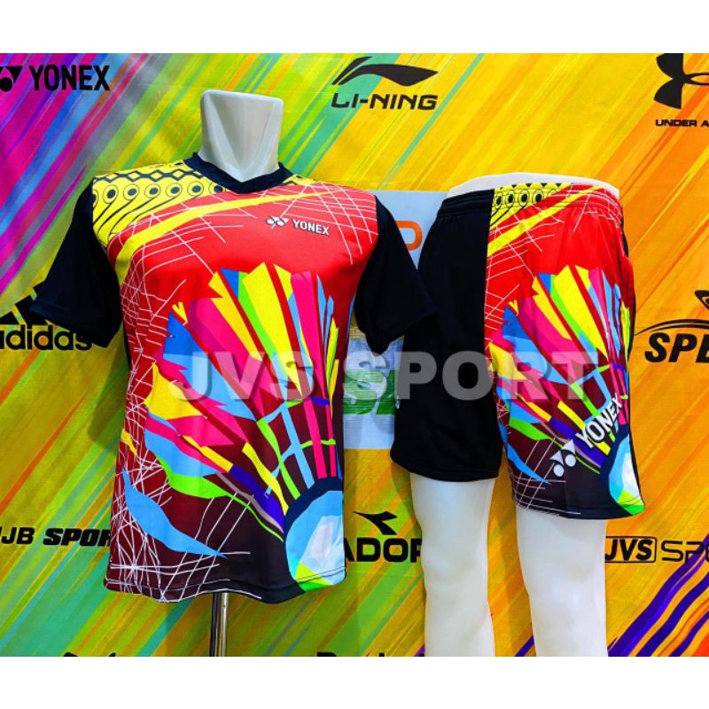 Setelan Jersey Badminton Lovers Yonex Mode Shuttle Cock.