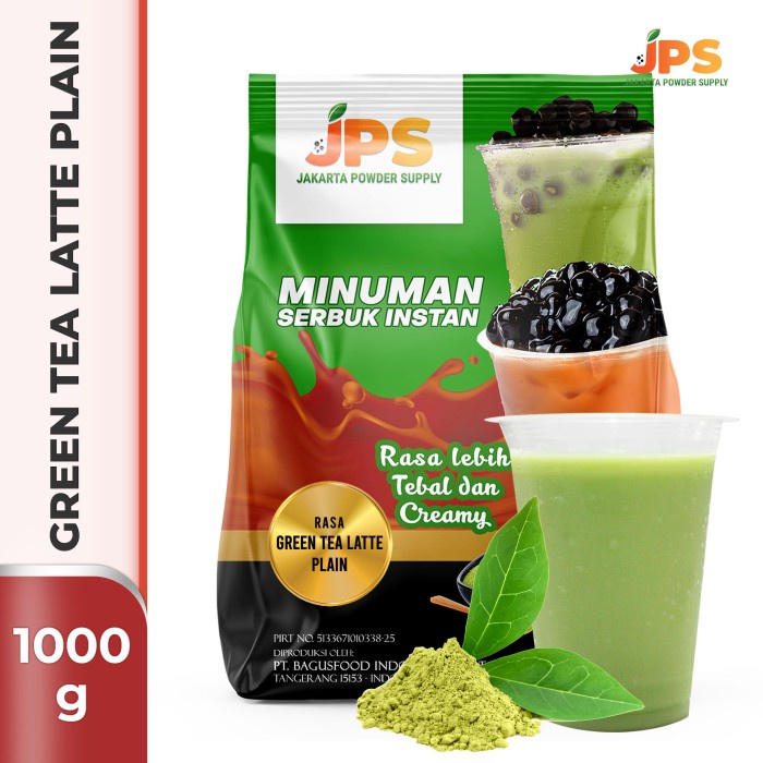 

BUBUK MINUMAN GREEN TEA PLAIN POWDER JPS TANPA GULA