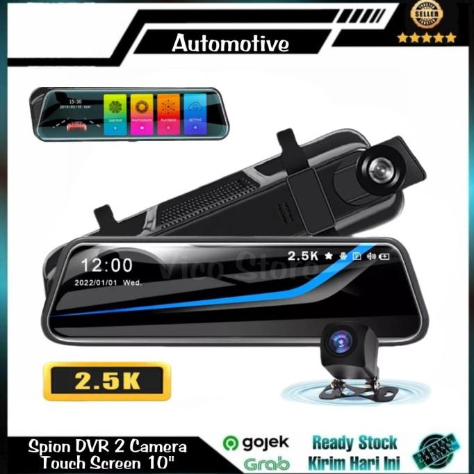 ] DVR 2 Camera Spion Mobil 10" Starlight Night IPS 2.5K FHD Touch Screen