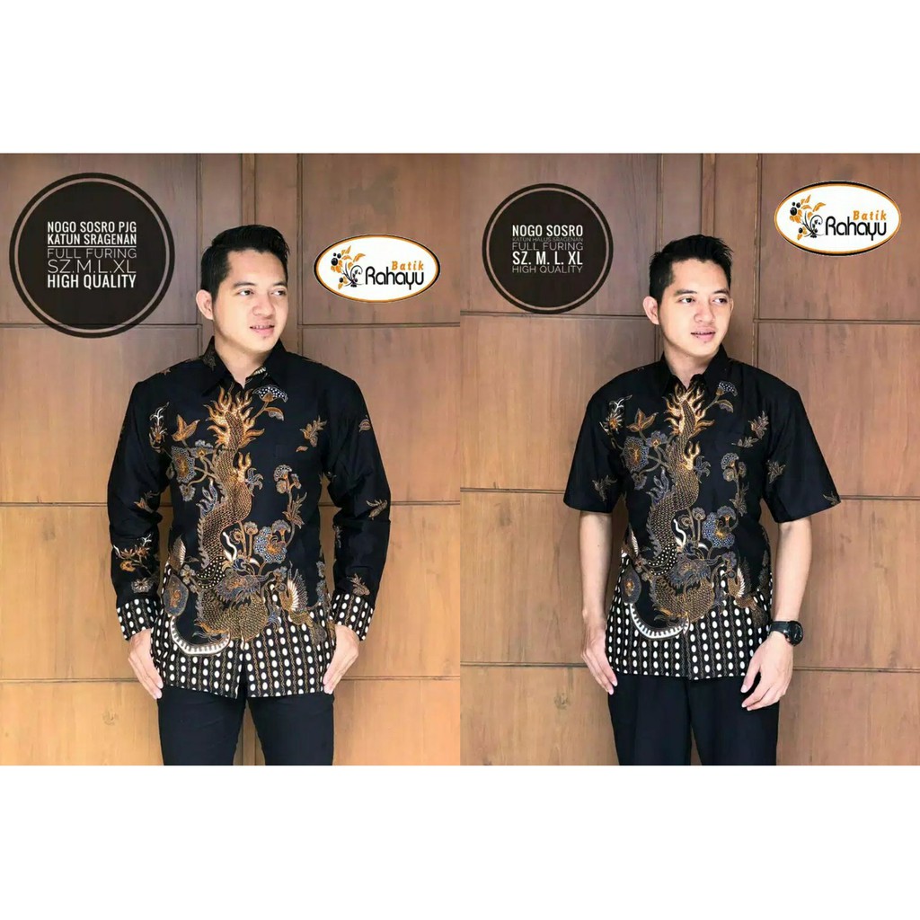Produsen Batik Pria Nogo Sosro Size M - Xxl  Batik Solo Katun Sragenan Full Furing Ow6JKEc3aYB5QZ