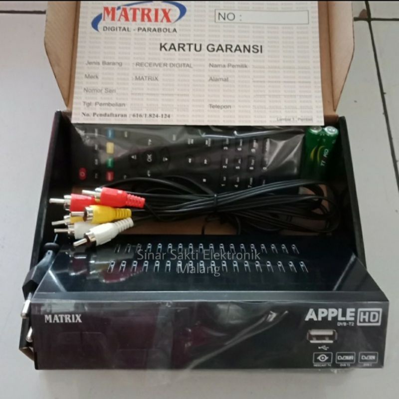 STB Set Top Box Matrix Apple TV Analog ke Digital DVB T2 Wifi HD Jernih Malang