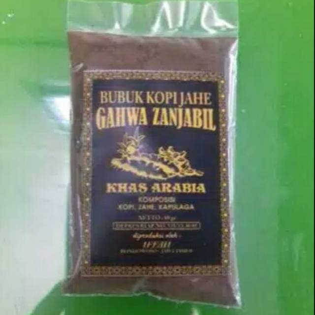 

BUBUK KOPI JAHE GAHWA ZANJABIL /kemasan saset 8 gram