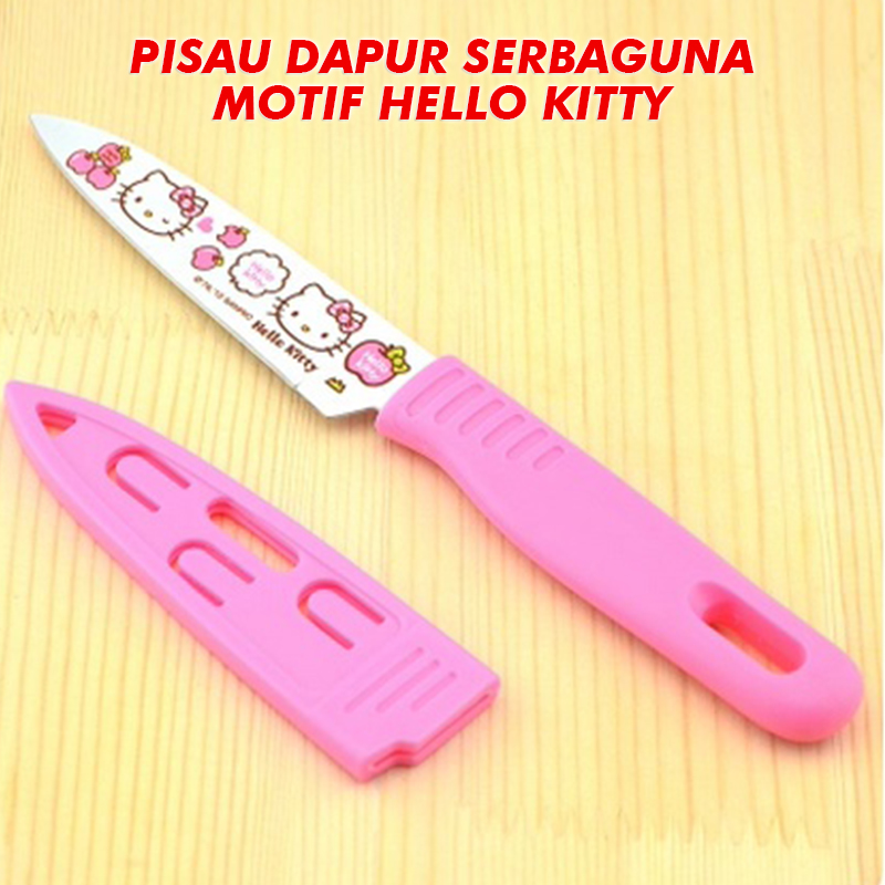 Pisau Dapur Karakter Hello Kitty Produk Grosir Lucu Unik Murah Imut Pisau Dapur Karakter  ZC