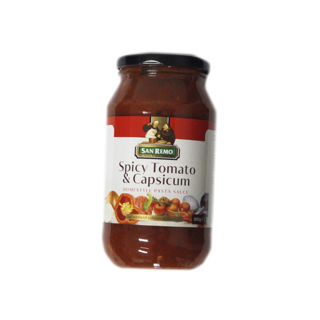 

SAN REMO SPICY TOMATO & CAPSICUM 500G