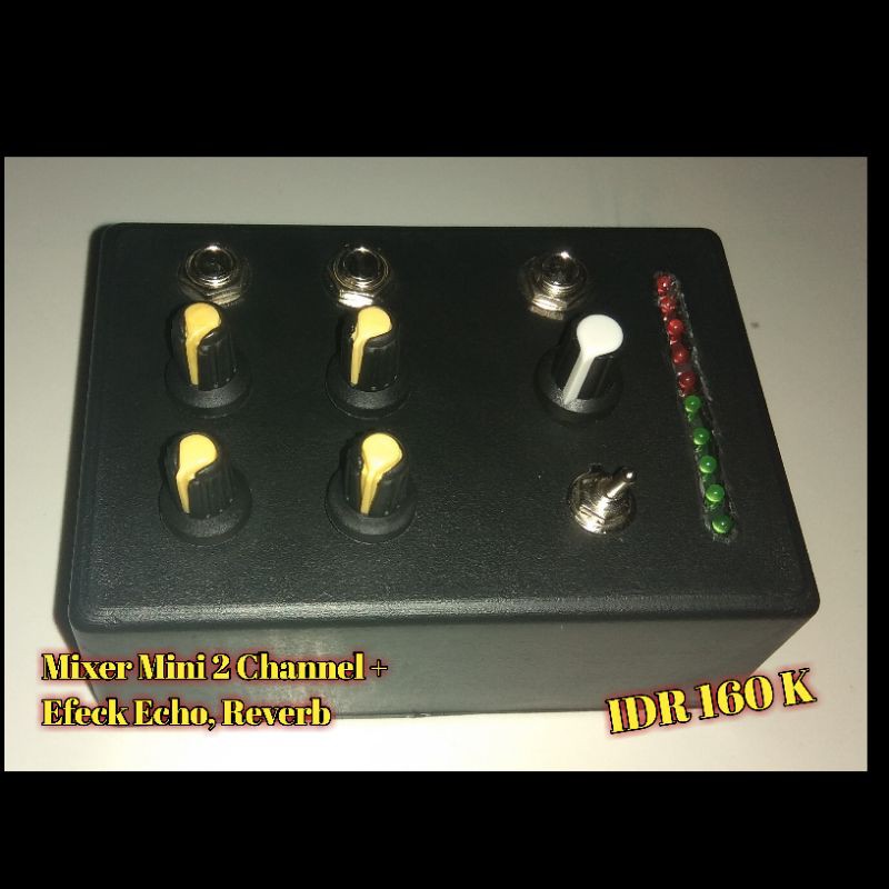 Mixer Mini 2 Channel + Efeck Reverb, Speed.