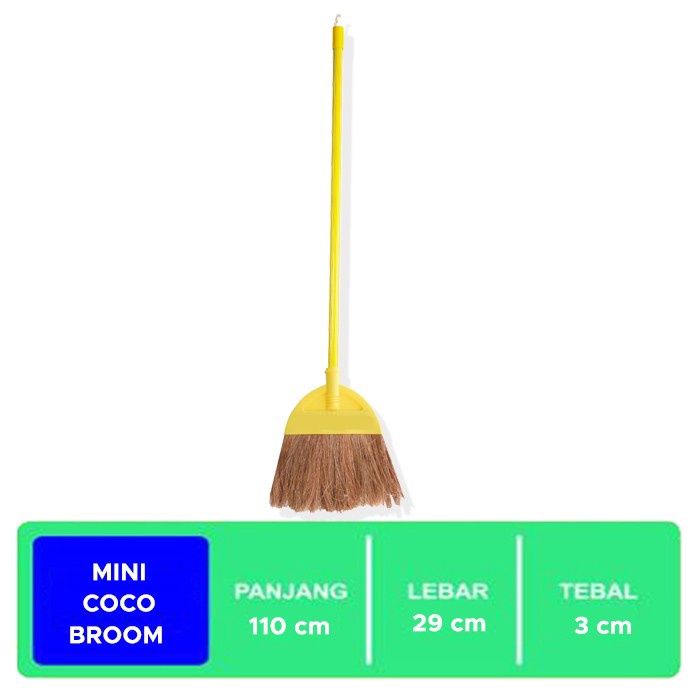 Sapu mini Coco Broom Serabut Kelapa Cleanmatic Gunung Sewu 180127