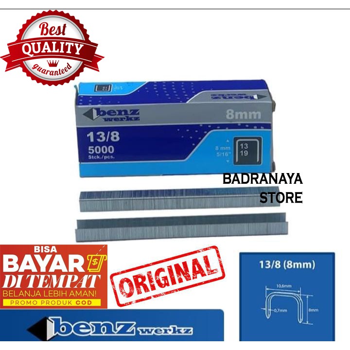

Baru Isi Staples Tembak Uk. 13/8 Cocok Untuk Pengerjaan Jok Motor Mobil Sofa Funiture Kayu Kardus