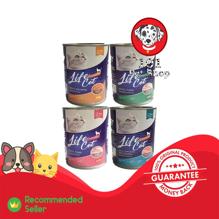 Makanan kucing life cat kaleng 1 dus - isi 24 (khusus gosend &amp; grab)