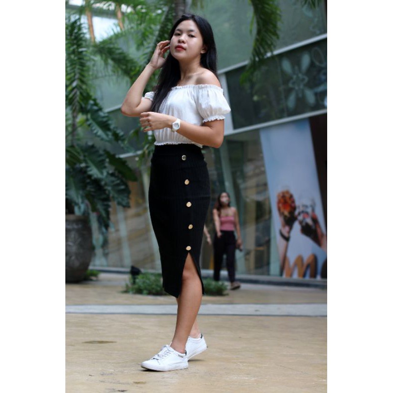 ZAZA_FASHION Rok Wanita Terbaru IMPORT Real Pict Rok Wanita Korea Veloni fit to L-6