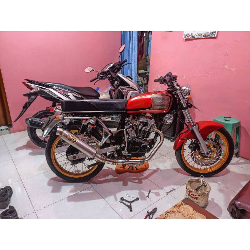 KNALPOT RACING DPJ GL MAX CB KLASIK CB 100 MP GL NEOTEX HEREX