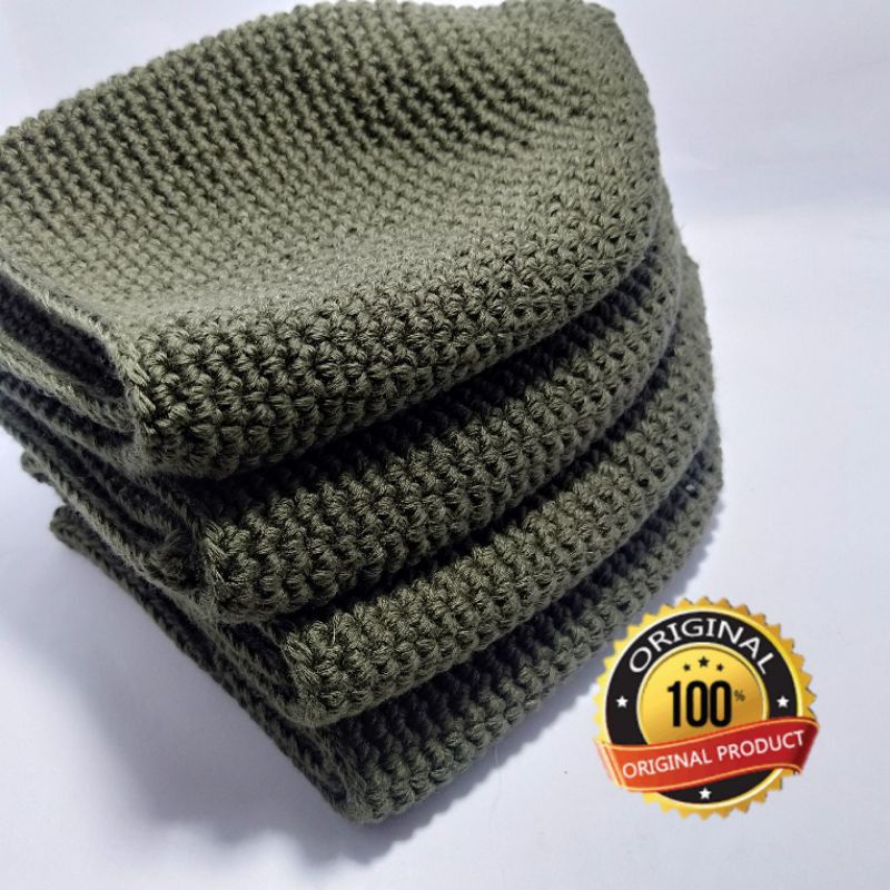 Peci Rajut Sulam Yaman bahan lentur