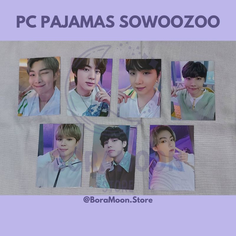 [READY STOCK] BTS PHOTOCARD PAJAMAS SOWOOZOO (RM, JIN, SUGA, JHOPE, JIMIN, TAEHYUNG, JUNGKOOK)