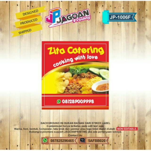 

Paket Stiker Label Makanan Kode JP-1006F