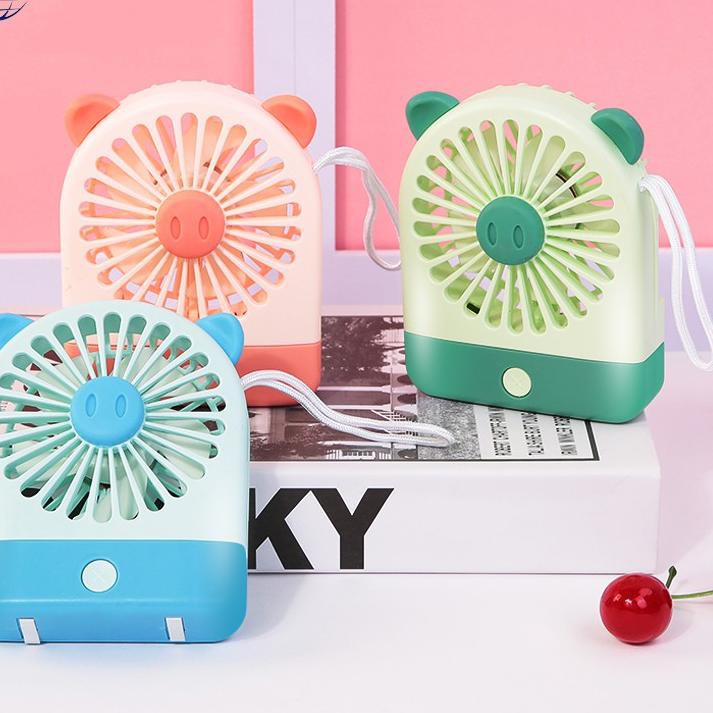 ✶ Jiekai Kipas Charge Mini Portable / Angin Kuat /KIPAS DUDUK ♗