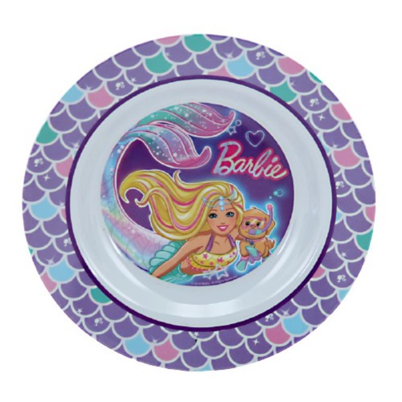 Piring Makan Melamin 9" ONYX | Barbie Swim and Shine