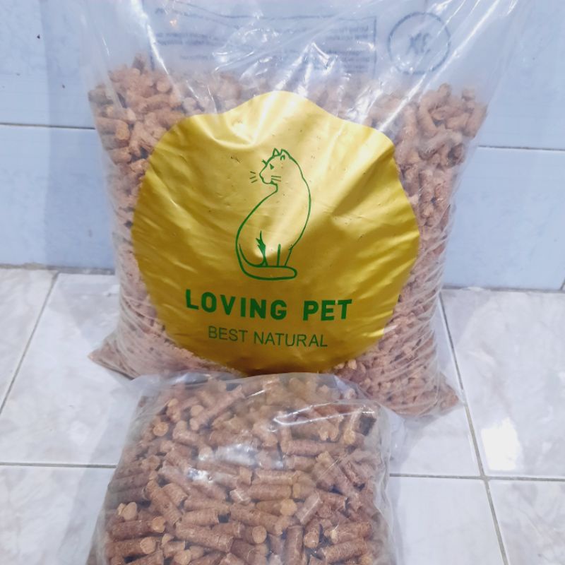 wood pellet loving pet repack 1kg