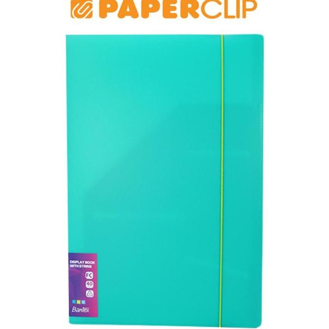 

Display Book / Clear Holder Bantex 3125 Folio 40 Pocket 22 Turquoise Terlaris