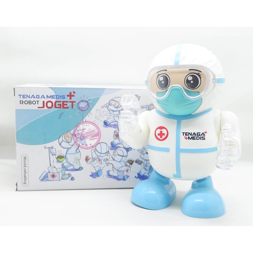 Mainan Robot Dokter Covid-19 Robot Tenaga Medis Joget apd