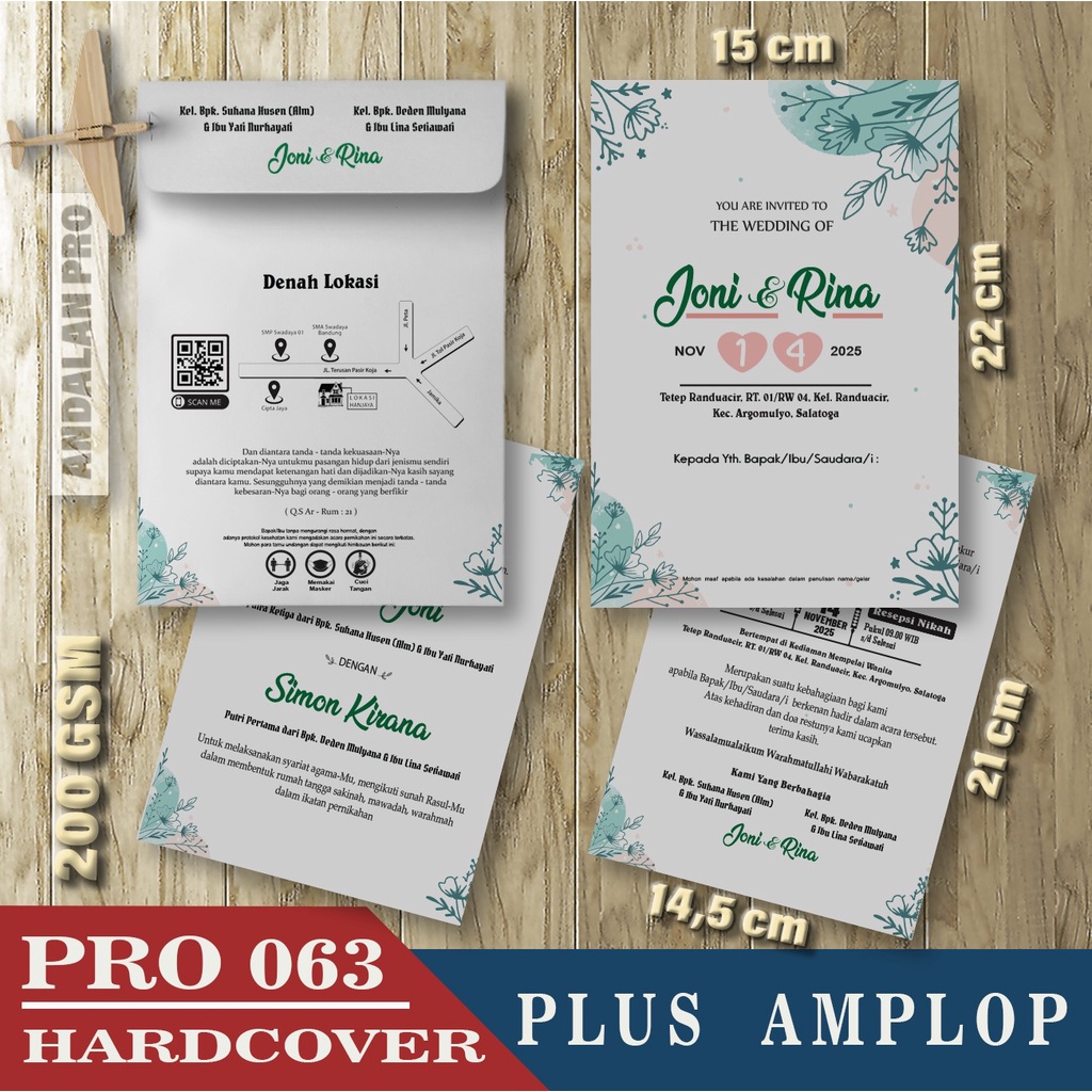 

Pro 063 HC Plus Amplop, Cetak Undangan Hardcover, Bisa Custom Desain Sendiri