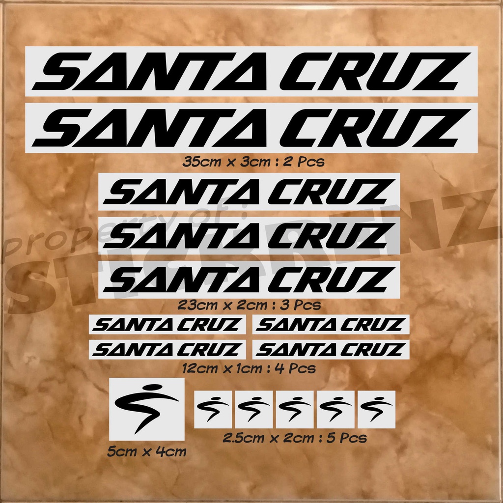 Cutting Sticker Stiker Frame Sepeda Roadbike Santacruz 01 Custom