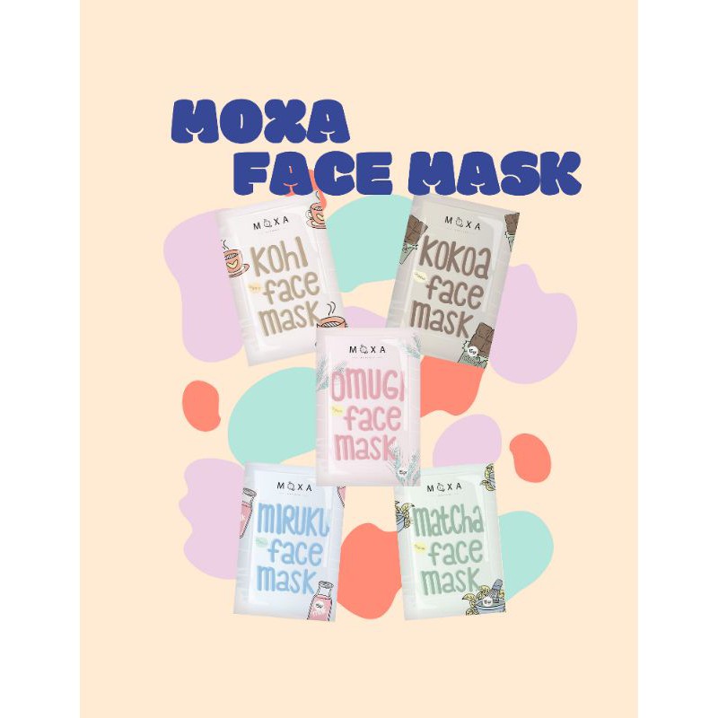 [FREE GIFT] MOXA FACE MASK | MOXA MASKER WAJAH | MASKER ORGANIK | MASKER SEHAT | MASKER WAJAH SEHAT