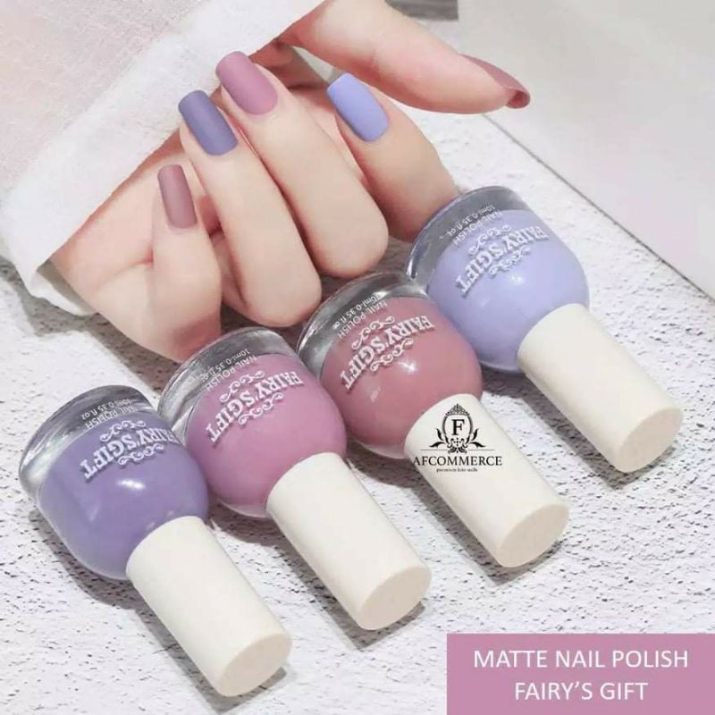 KUTEK KUTEKS MATTE NON PEEL OFF FAIRY'S GIFT KUTEK HALAL KUTEK MUSLIMAH TIDAK BERACUN