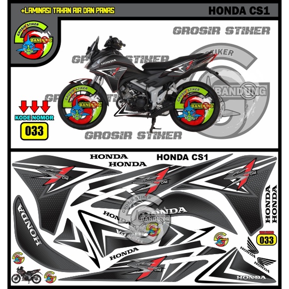 STRIPING STIKER MOTOR HONDA CS1 VARIASI