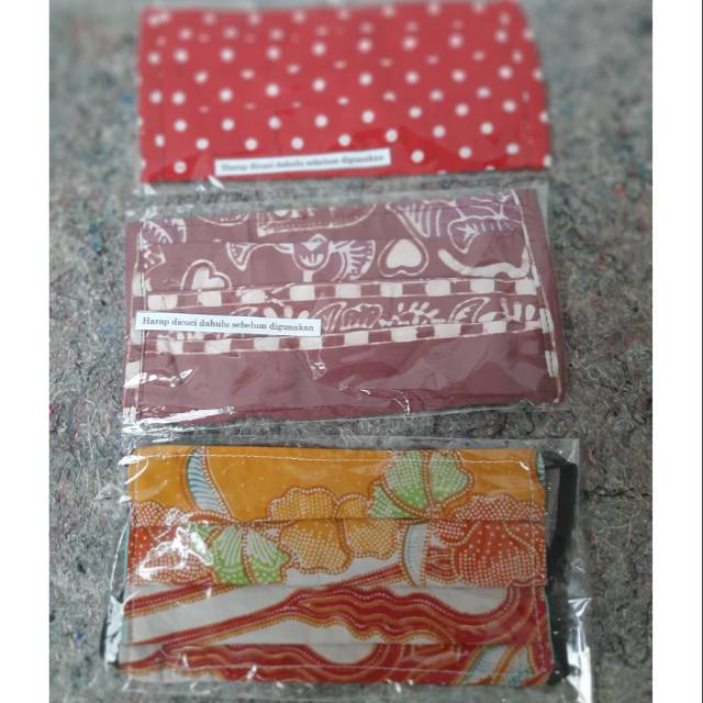(BARU) Masker Non Medis untuk Dewasa motif batik